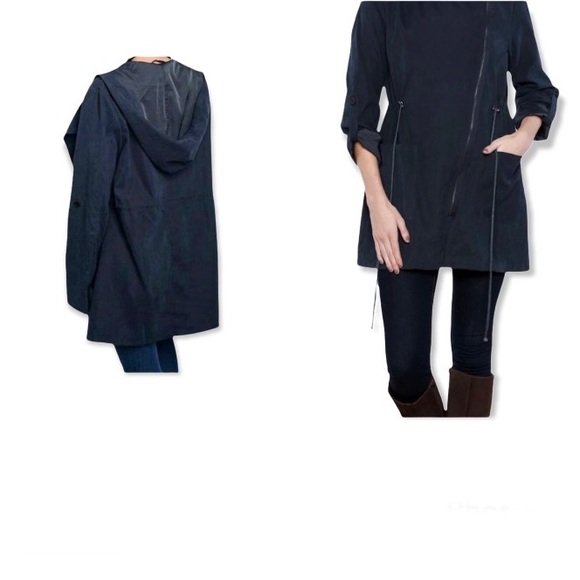 NWT Cals Navy Hooded Flattering & Versatile Jacket - Picture 4 of 7